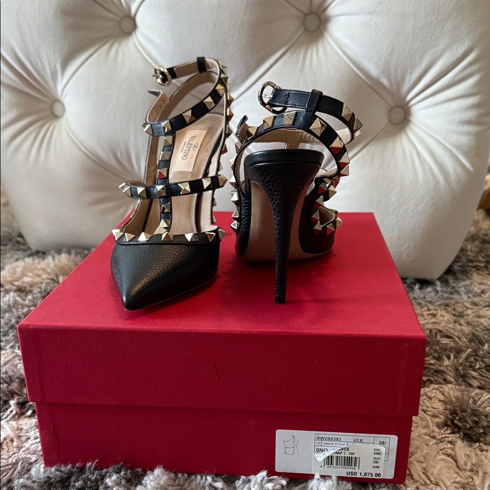 Valentino Black Studded Heels